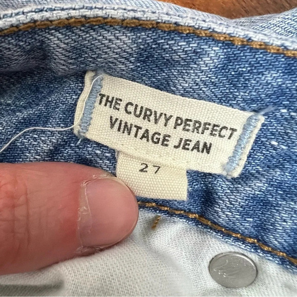 Madewell The Curvy Perfect Vintage Jeans Light Wash Size 27 - Picture 4 of 7